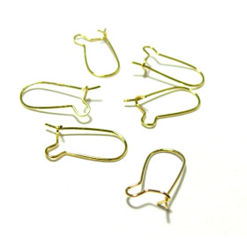 Boucles d’oreilles Dormeuses 17x8mm – Laiton Doré