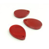 Pendentifs Nacres Goutte 18mm Rouge