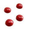 HF50103 PAX de 10 cabochons demi perle 6mm Imitation Corail