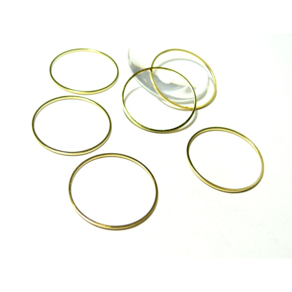 Anneaux connecteur fermé Rond couleur Doré 30mm, DIY Bijoux