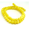 Perles Rondes Jade Mashan Jaune 6mm