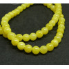 Perles Rondes Jade Mashan Jaune 6mm