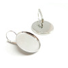 BN1117827 PAX 10 supports boucle d'oreille DORMEUSE 25mm metal couleur Argent Platine