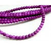 HG106402O 1 fil de 110 perles Turquoise reconstituée Howlite couleur Violet 4mm