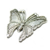 pendentifs papillon 2Y4225  métal coloris Argent Antique