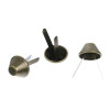 S1177519 PAX 50 attaches parisiennes ou Brads 15mm rond Metal couleur Bronze
