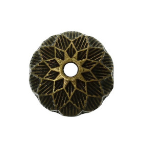 PS1141358 PAX 25 cônes coupelles embouts Art Deco metal couleur BRONZE