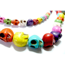 Lot de 4 Grands crane 23x30mm 3D Howlite Multicolores