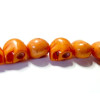 1 fil ( 32 petits crane ) 10 par 12mm orange