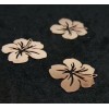 AE11556 Lot de 4 Estampes pendentif filigrane Fleur d' Hibiscus 20 mm Or Rose