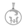 Pendentifs "FAMILLE" 32mm – Acier Inoxydable