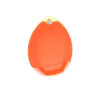 sequins médaillons style émaillés Biface GOUTTE 14mm Orange