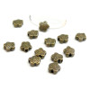 Perles Intercalaires Fleur 7mm – Métal Couleur Bronze