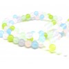 1 fil d'environ 48 perles rondes JADE Pastel Multicolores 8 mm couleur A30