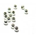 S110116677 PAX 300 perles intercalaires Billes 2mm Cuivre couleur Argent Vif 
