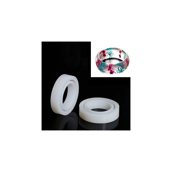 S110082959 PAX de 1 Moule en Silicone pour création de bracelet largeur 20 mm en pate molymere et inclusion Resine Epoxy, UV