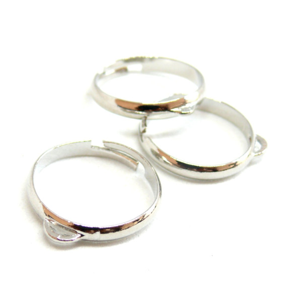 Supports de bague Laiton UN anneau coloris Argent Platine