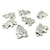 10 pendentifs ourson à fleur ref 2A2818viel argent