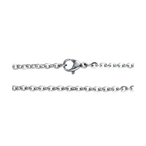 PS1185155 PAX 2 colliers, sautoirs 50 cm en Acier Inoxydable 304