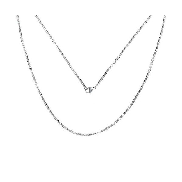 PS1185155 PAX 2 colliers, sautoirs 50 cm en Acier Inoxydable 304