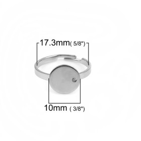 Supports de Bague 10 mm en ACIER INOXYDABLE 304