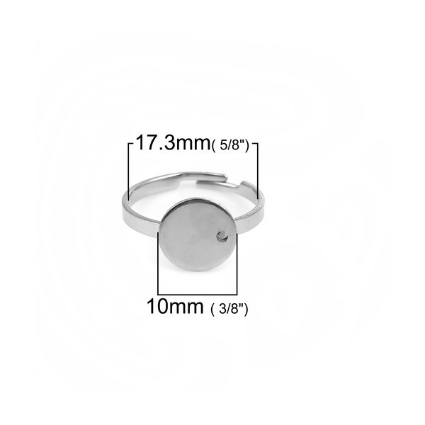 Supports de Bague 10 mm en ACIER INOXYDABLE 304