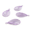 AE116867 Lot de 10 Estampes pendentif filigrane Goutte style Japonisant 10 par 18 mm Coloris Lilas