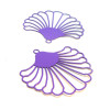 Estampes pendentif filigrane style Eventail 38 mm Coloris Violet