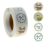 S11656831 PAX 1 rouleau de 500 stickers Fleuri 25mm pour customisation boite cadeaux et scrapbooking 