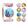 S11656837 PAX 1 rouleau de 500 stickers Thank you  25mm pour customisation boite cadeaux et scrapbooking 