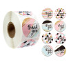 S11656819 PAX 1 rouleau de 500 stickers Thank You 25mm pour customisation boite cadeaux et scrapbooking