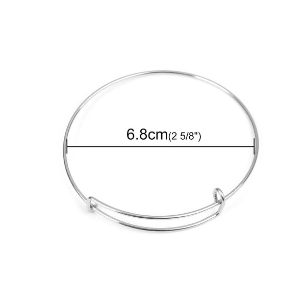 PS110212193 PAX: 4 Supports de Bracelet en ACIER INOXYDABLE 304