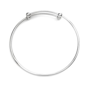 Support de Bracelet Jonc, ACIER INOXYDABLE 304, finition Argenté