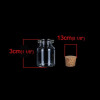 Fiole en verre 30mm par 22 mm