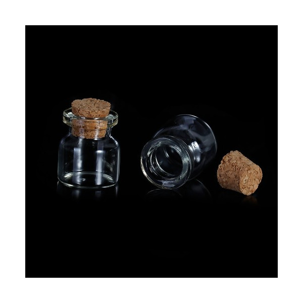 Fiole en verre 25mm par 22mm