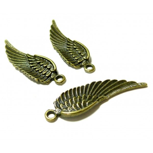 Breloques pendentif magnifique aile Bronze
