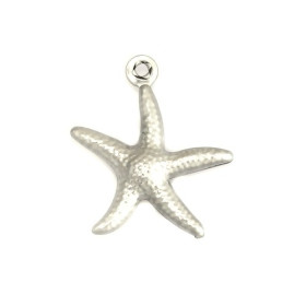 Pendentifs breloques Etoiles de Mer 16 mm en Acier Inoxydable 304 pour bijoux raffinés