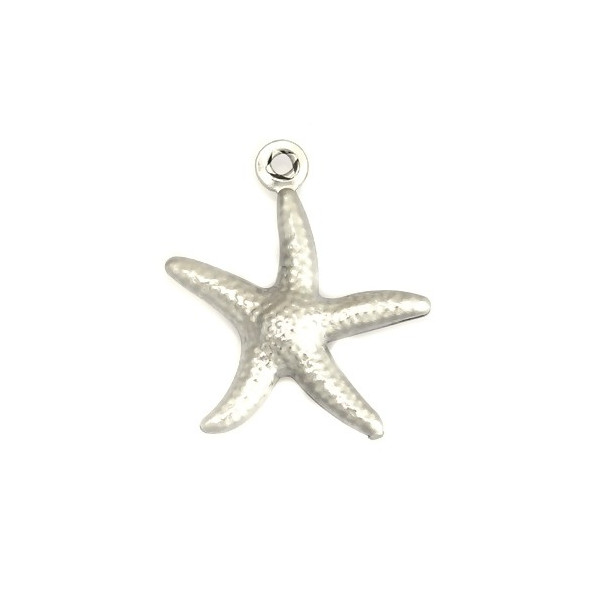 Pendentifs breloques Etoiles de Mer 16 mm en Acier Inoxydable 304 pour bijoux raffinés
