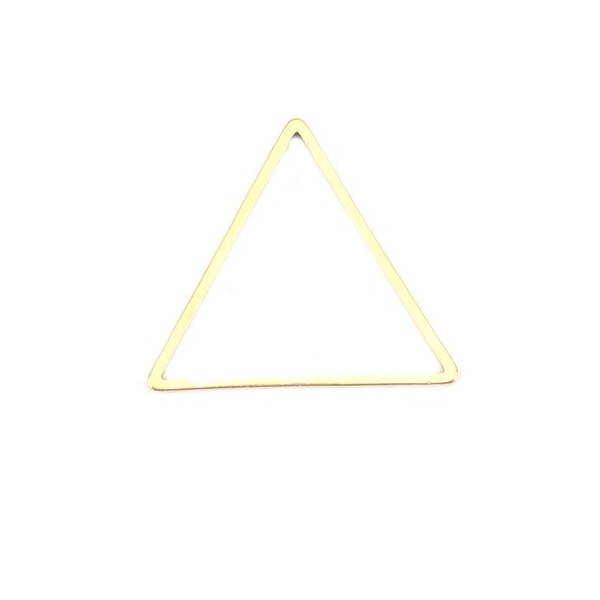 Pendentifs Connecteurs Triangle 23 mm Doré en Acier Inoxydable 304 pour bijoux raffinés