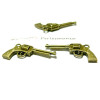 10 pendentifs beau pistolet ref 2D1316 BR