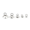 Embouts à coller cloche 6mm, Acier Inoxydable 304 finition Argenté
