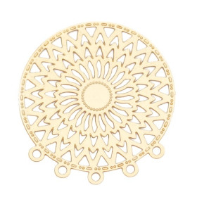 Estampes Chandeliers Multiconnecteurs filigrane Mandala 26mm Or clair