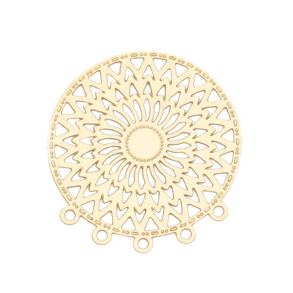 Estampes Chandeliers Multiconnecteurs filigrane Mandala 26mm Or clair