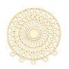 Estampes Chandeliers Multiconnecteurs filigrane Mandala 26mm Or clair