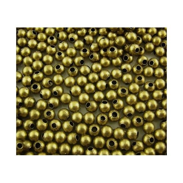 Perles intercalaires 4 mm métal couleur Bronze