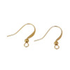Boucles d'oreilles, Crochets Hameçons 19x17mm, Cuivre finition Dore