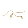 Boucles d'oreilles, Crochets Hameçons 19x17mm, Cuivre finition Dore