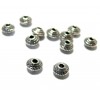 Mini perles intercalaire Rondelle Toupies 5 par 3mm métal Argent Antique