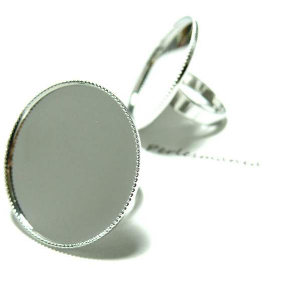 Supports de bague 30mm plateau, Laiton Argent Platine