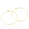 Boucles d'oreille Créoles Tige 40mm, metal finition Doré